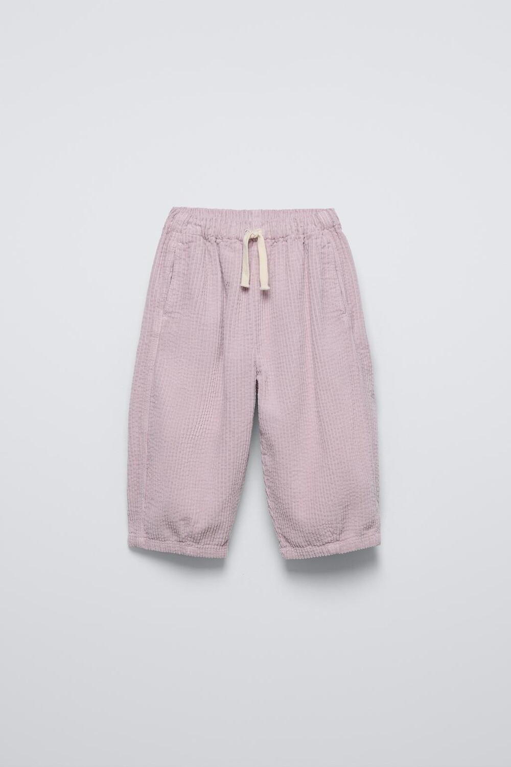 

Мешковые вельветовые брюки ZARA, лиловый