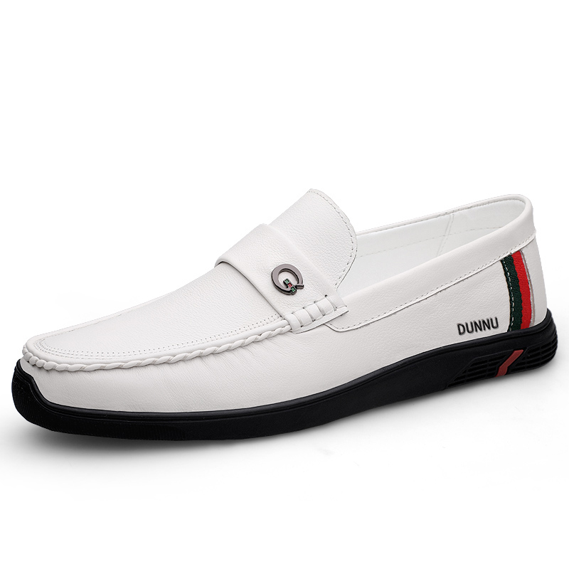 

Повседневные кожаные туфли мужские Dunnu, White