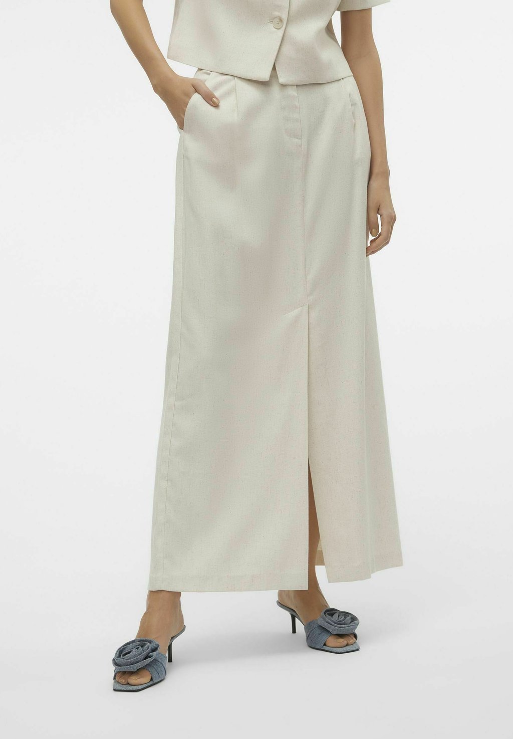 

Юбка макси VMFLORENCE Vero Moda, бежевый