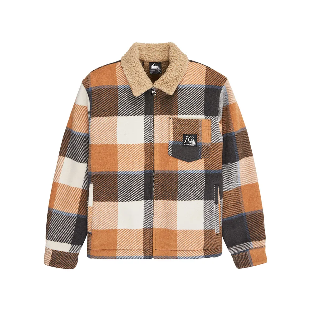 

Куртка Quiksilver DNA Sherpa Harrington, коричневый