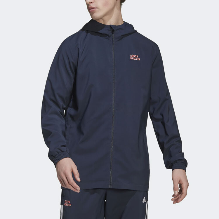 Бавария Мюнхен куртка мужская синяя Adidas, синий — фото 2