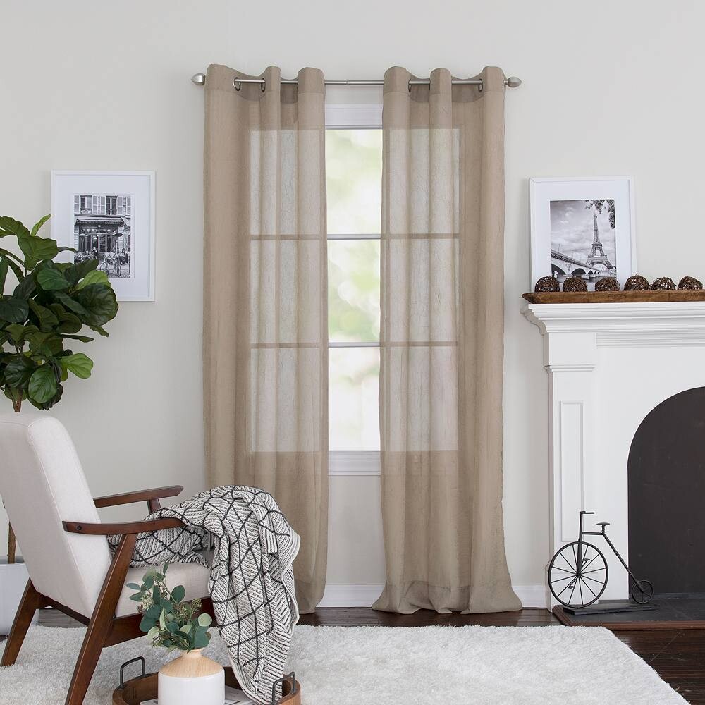 

Шторы Miller Preston Grommet Top, 1-панельная оконная штора Miller Curtains, цвет Taupe