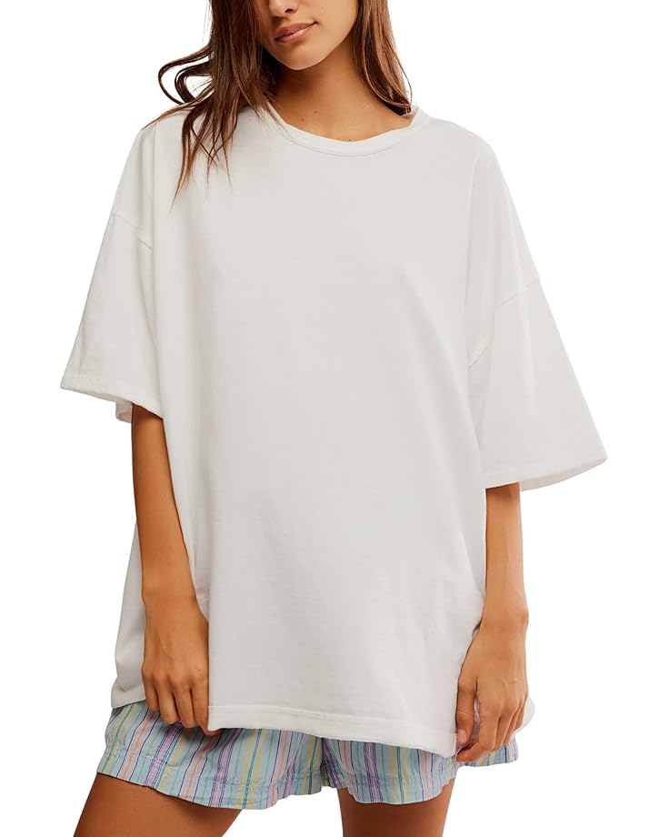 

Футболка Free People Devon Tee, слоновая кость