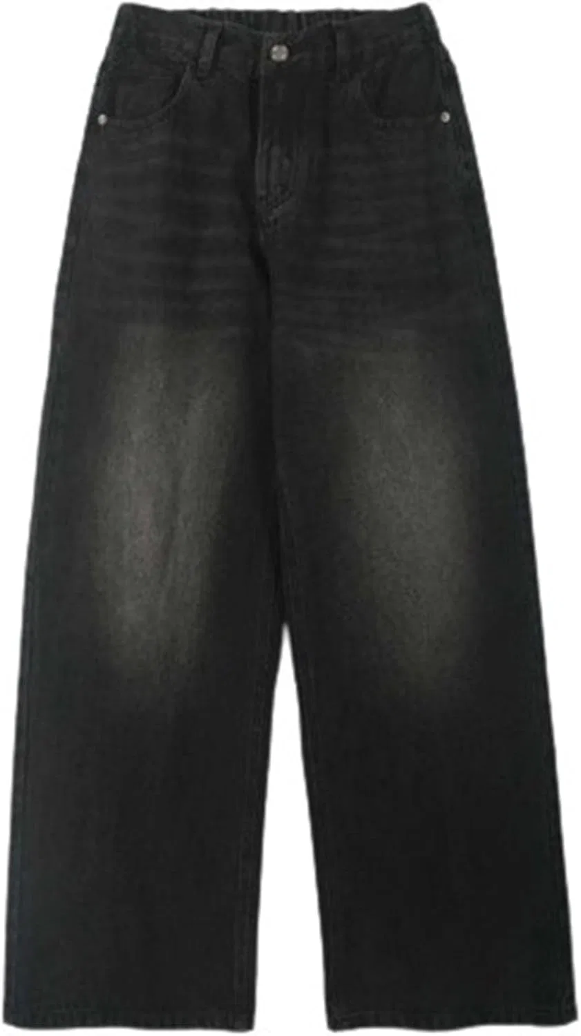 Джинсы свободные Vintage Washed, Q Dark Gray — фото 3