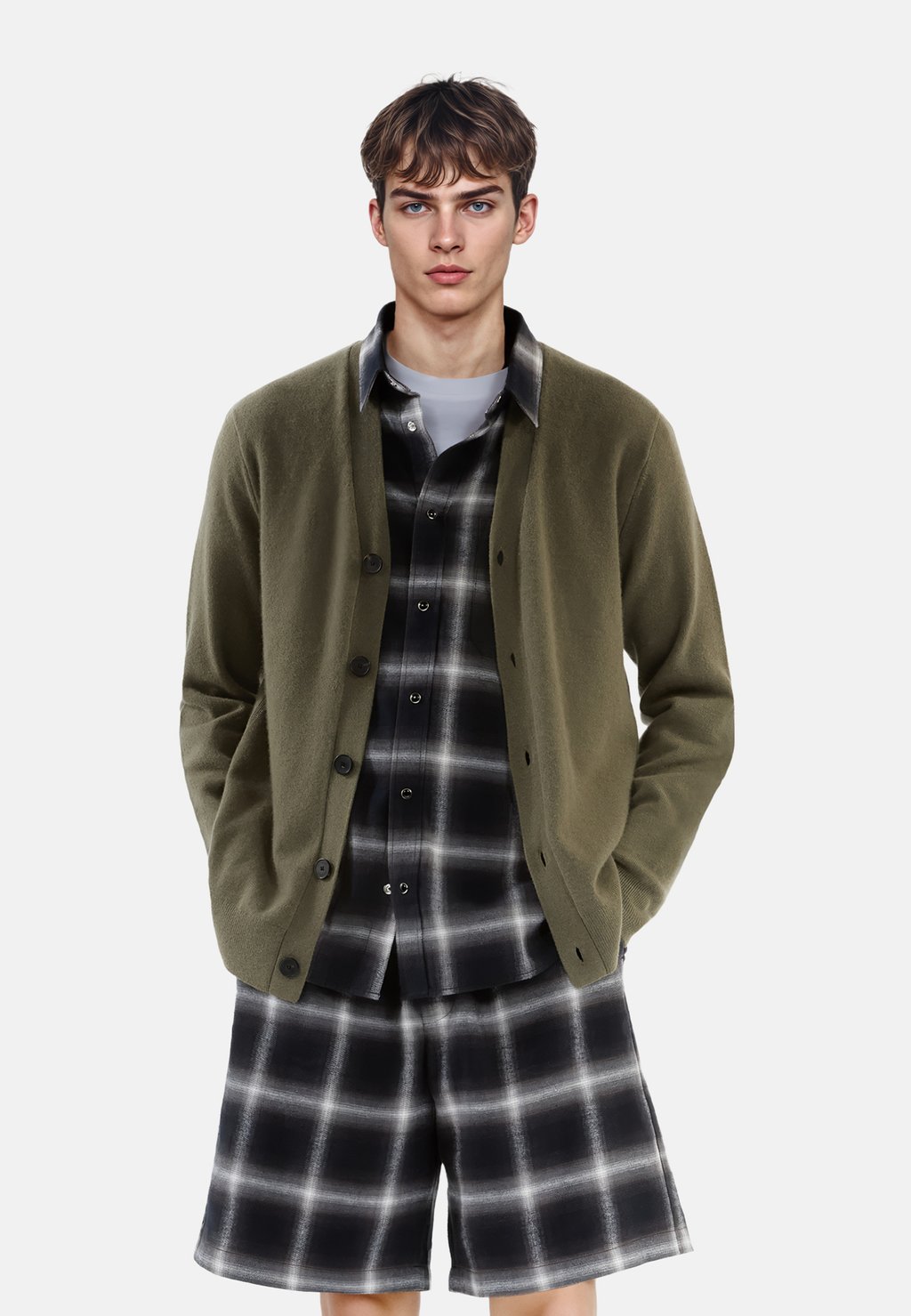 

Кардиган The Kooples, хаки