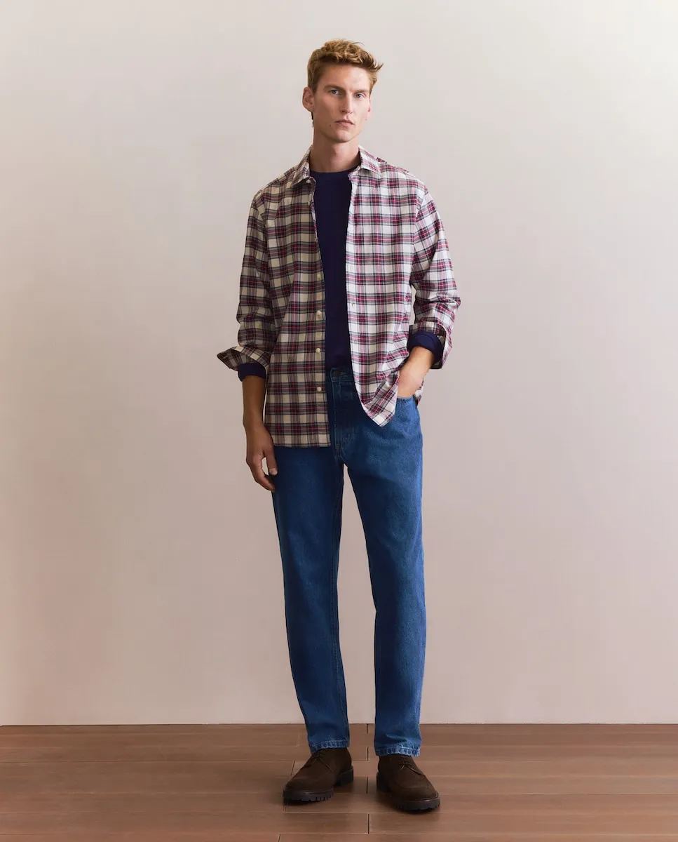 

Мужская спортивная рубашка с длинным рукавом Emidio Tucci, бежевый