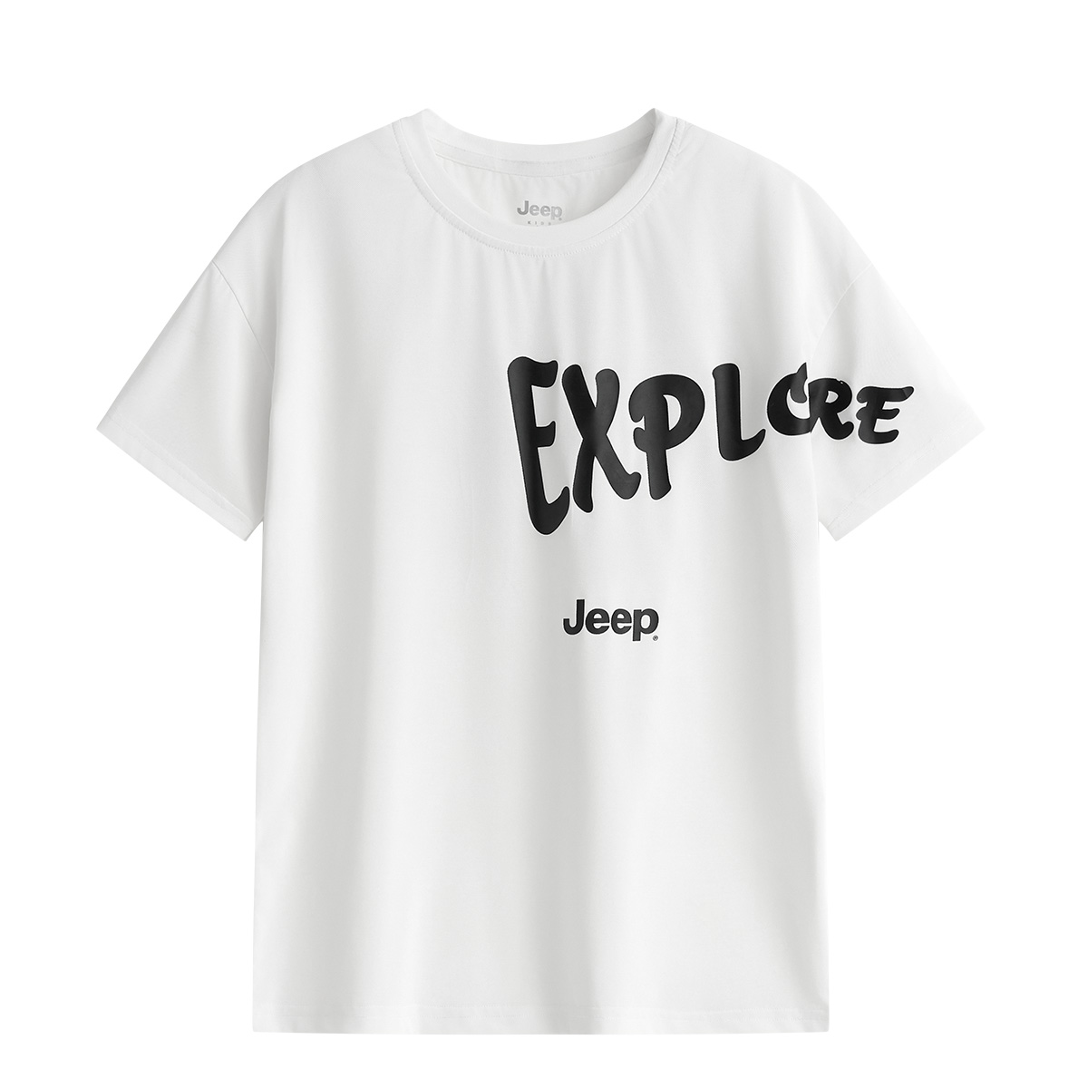 

Футболка для школьников с круглым вырезом Jeep, белый