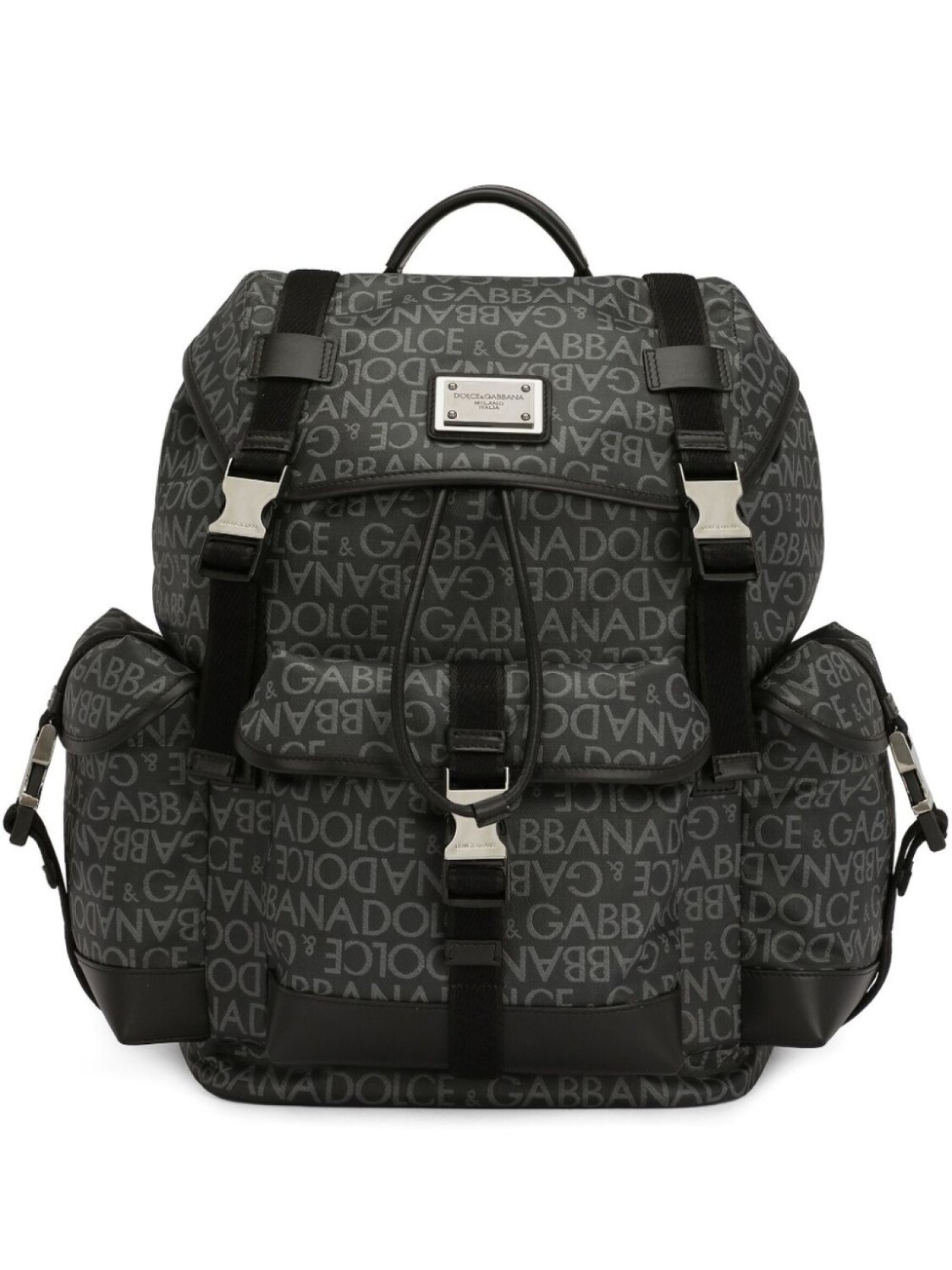 

Dolce & Gabbana рюкзак с жаккардовым логотипом, черный