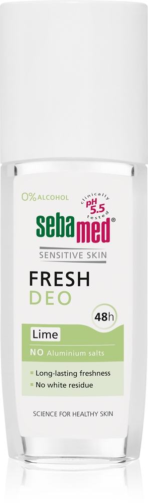 

Уход за телом свежий дезодорант-спрей 24 часа. Sebamed, 75 мл