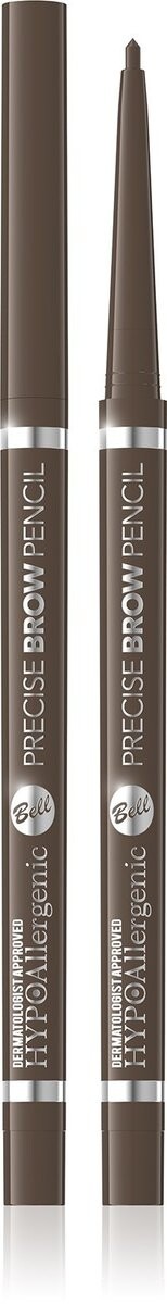 Bell, Гипоаллергенный карандаш для бровей Precision Brow, 002, Коричневый, 0,07 г — фото 2