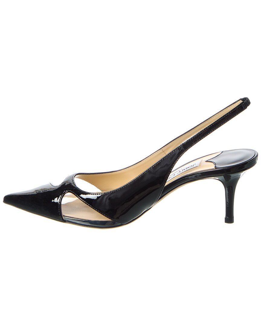 Джимми Чу Джинни 65 Кожаные Туфли-лодочки на ремешке Jimmy Choo, черный — фото 2