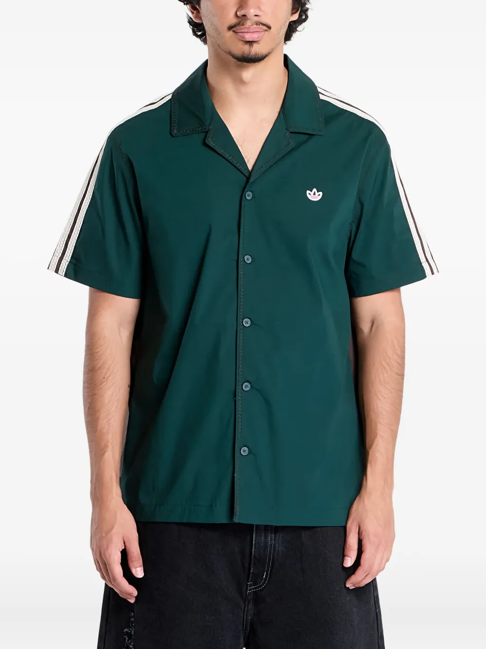 

Боулинг-рубашка X Clot от Эдисона Чена Adidas, зеленый