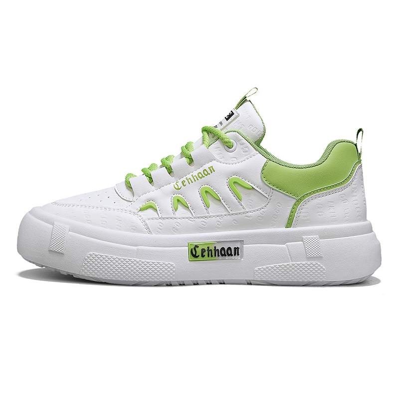 

Sportful Низкие скейтерские кроссовки мужские бело-зеленые, цвет White Green