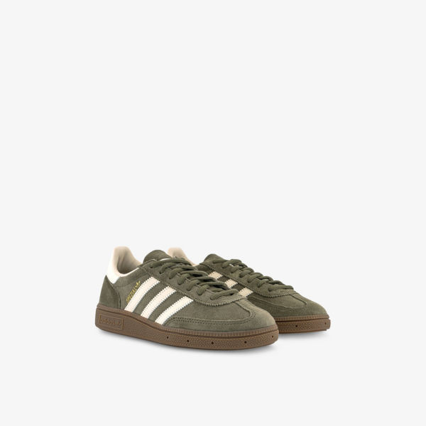 Кроссовки замшевые Adidas Handball Spezial, оливковый — фото 3