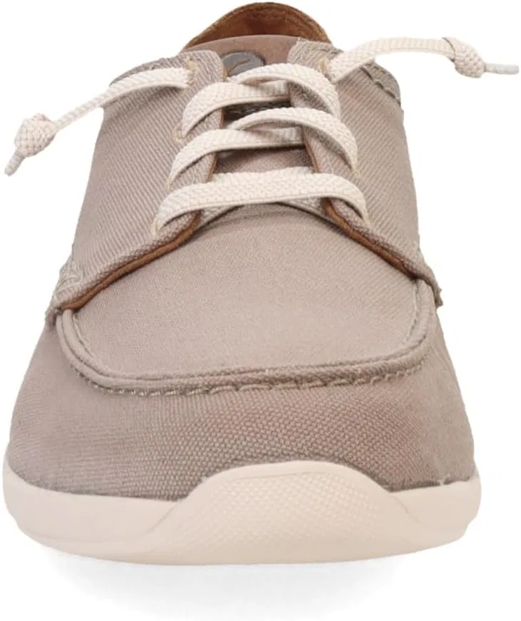 Мужские кроссовки Clarks Gorwin Lace, Stone Textile — фото 4
