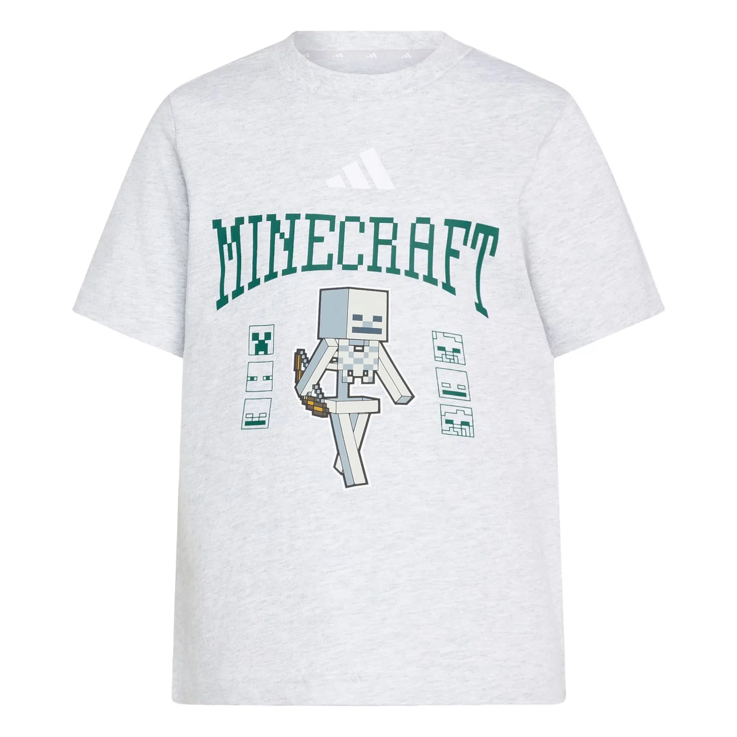 Спортивная футболка Adidas Sportswear Performance Shirt Minecraft светло-серого, пятнисто-серого цвета