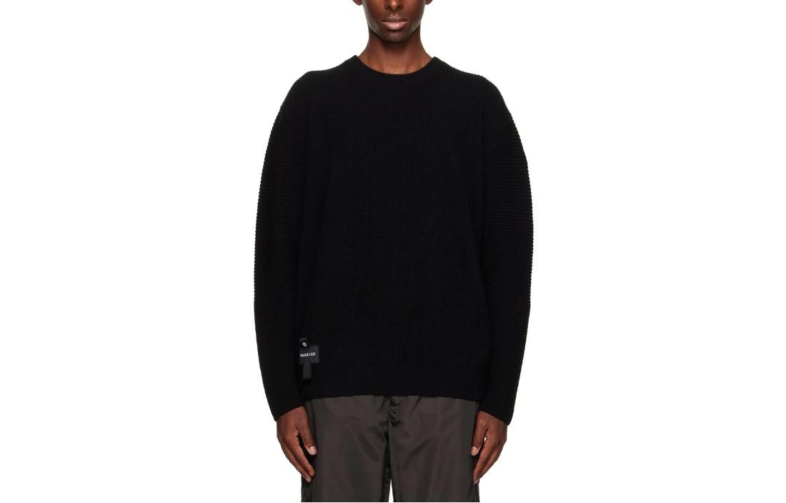 

Moncler Мужской свитер, черные, с круглым вырезом, средней толщины, другие