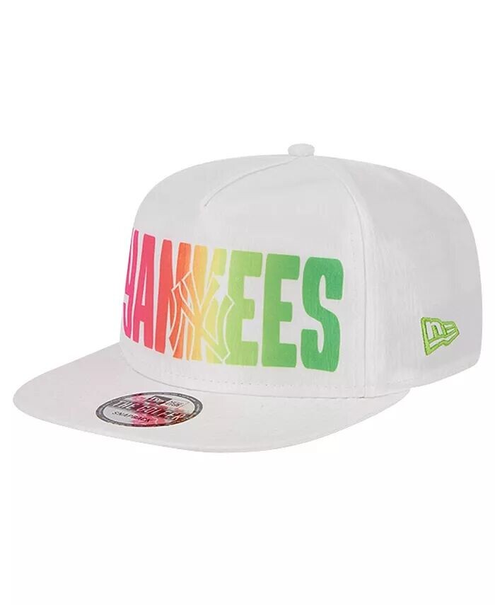 

Мужская белая бейсболка-кепка New York Yankees Spring Spectrum Golfer Snapback New Era