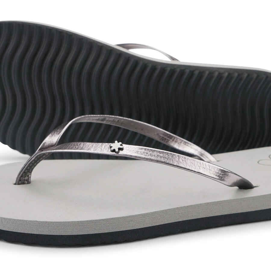 FLIP FLOP Женские шлепанцы с разделителем для пальцев ног, серые — фото 4