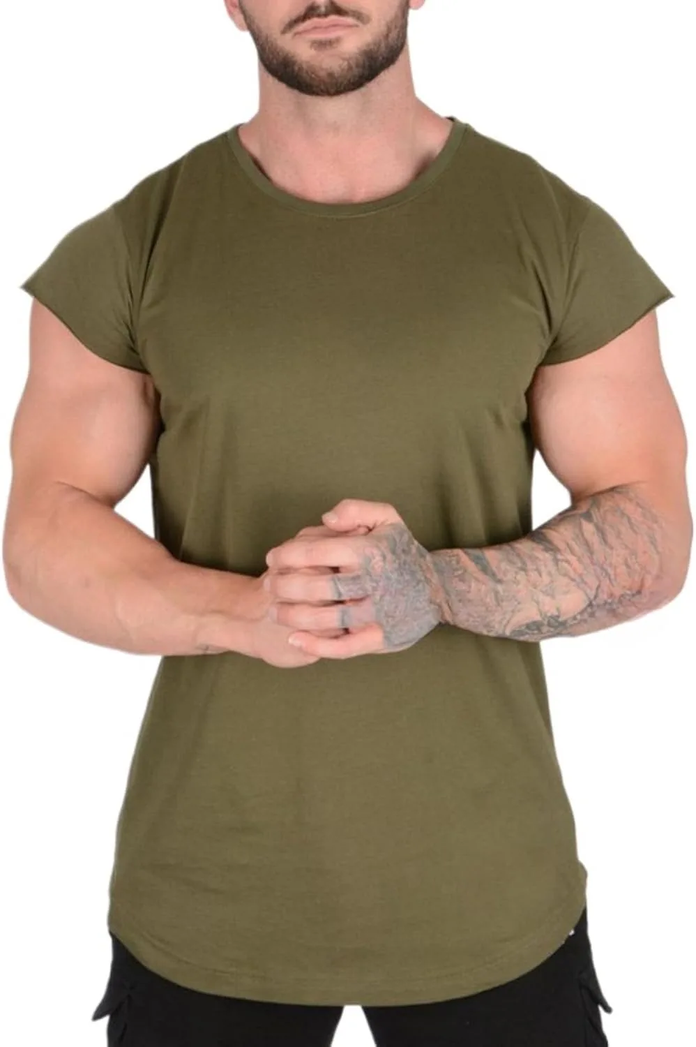 

Мужская футболка Muscle Slim Fit для тренировок SWJGLITTR