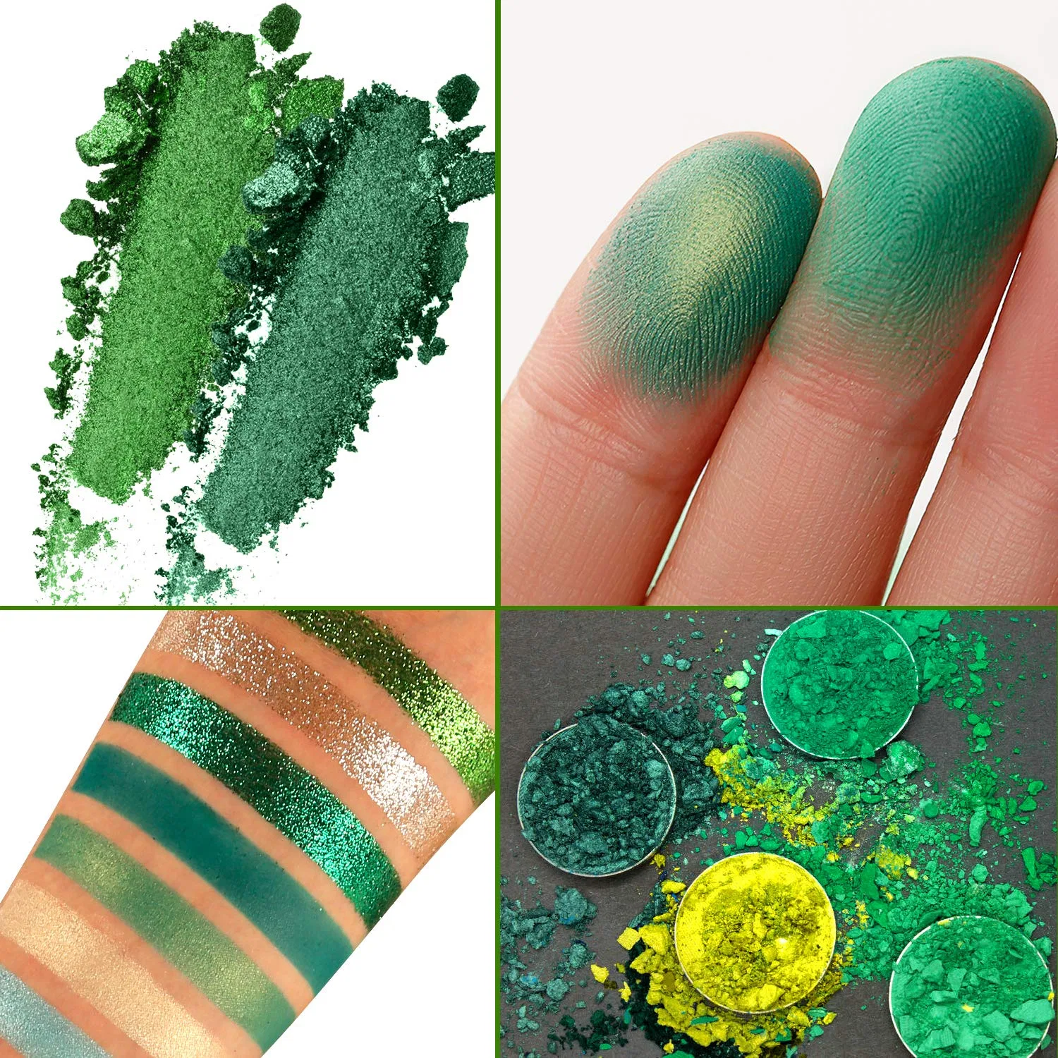 Палетка теней для век «Avocado Green» от DE'LANCI De'Lanci, 2-Green — фото 2