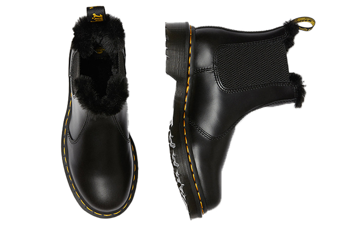Мужские ботинки Dr.Martens 2976 Leonore с подкладкой из искусственного меха, серый — фото 4