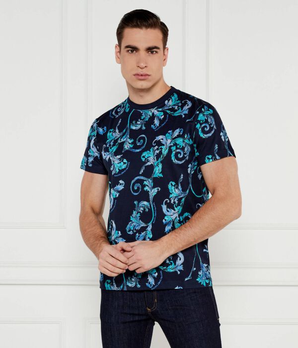 

Футболка мужская Versace Jeans Couture хлопковая с принтом, синий