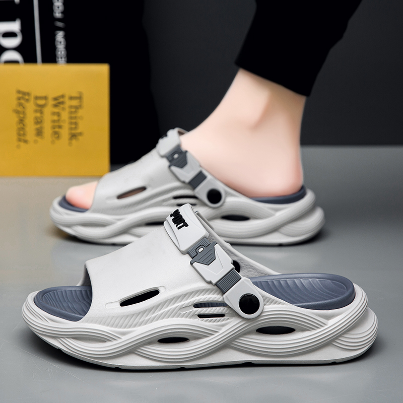 CariteSport Пляжные сандалии мужские бело-серые/тёмно-серые, цвет White Gray/Dark Gray — фото 2