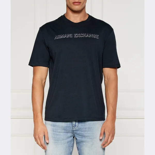 

Футболка стандартного кроя Armani Exchange, синий