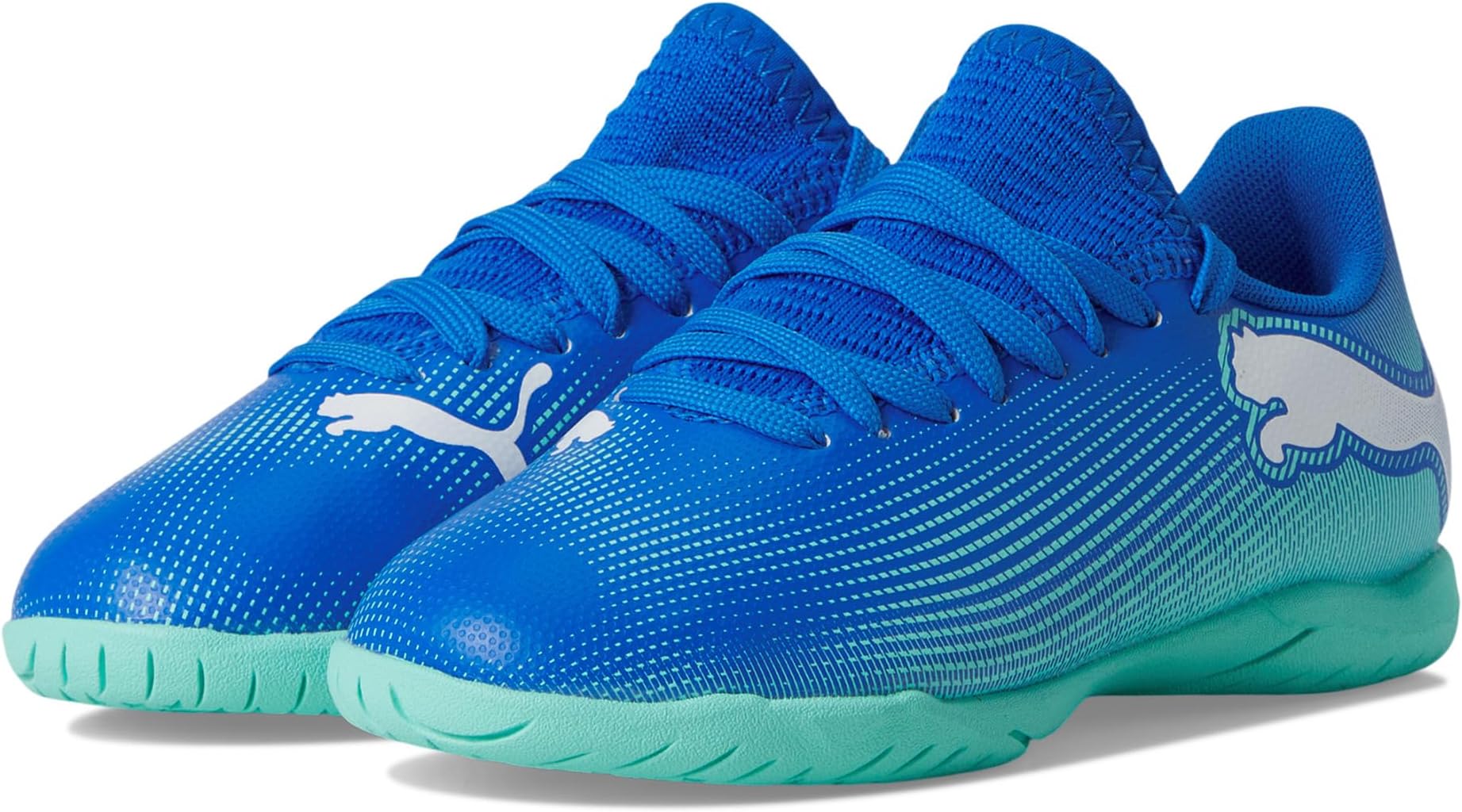 

Кроссовки PUMA Kids Future Play Indoor Training, Hyperlink Blue/Mint/Puma White