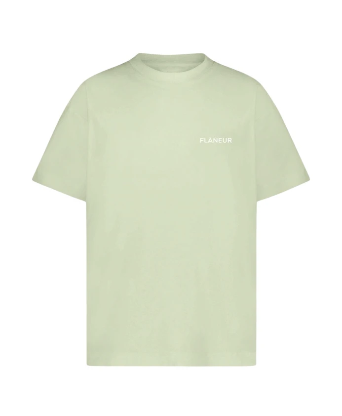 

Хлопковая футболка с логотипом, выполненным из смолы. FlãNeur, зеленый