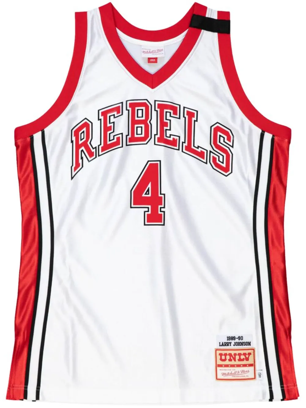 

Топ Runnin Rebels 1989 Larry Johnson NCAA UNLV Mitchell & Ness, белый