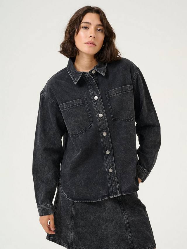 

Джинсовая рубашка emma KAFFE, цвет Medium Grey