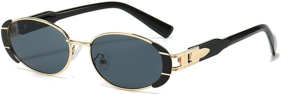 

Модные овальные солнцезащитные очки для мужчин и женщин с градиентными линзами, роскошные, с металлическими золотистыми шарнирами, повседневный элегантный стиль, защита от ультрафиолета UV400 TYUVIVO, C1