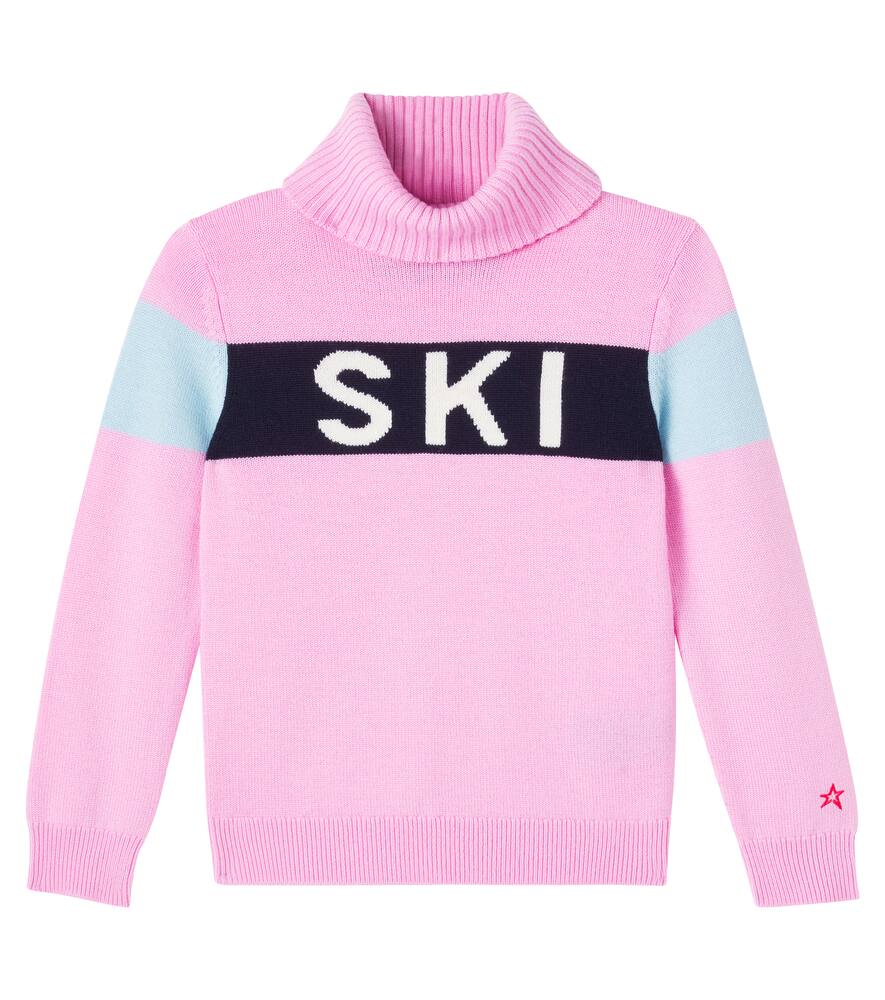 

Интарсия водолазка из шерсти Perfect Moment Kids, Lilac Chiffon