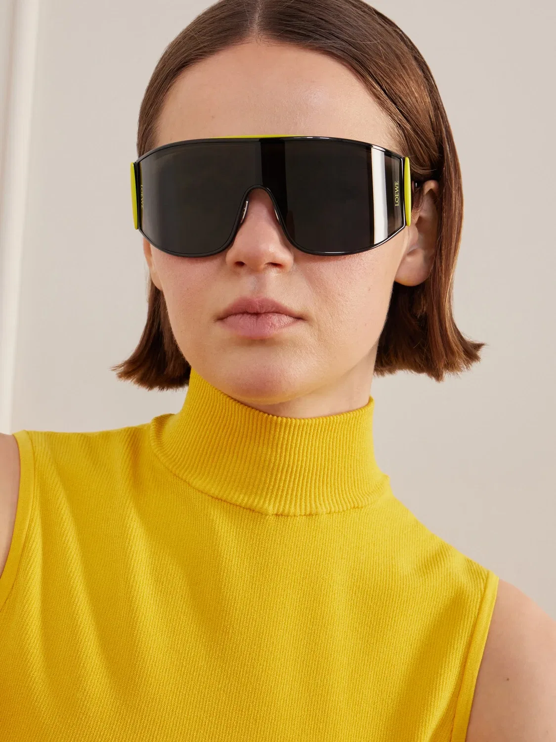 Солнцезащитные очки в металлической оправе-маске LOEWE EYEWEAR — фото 2