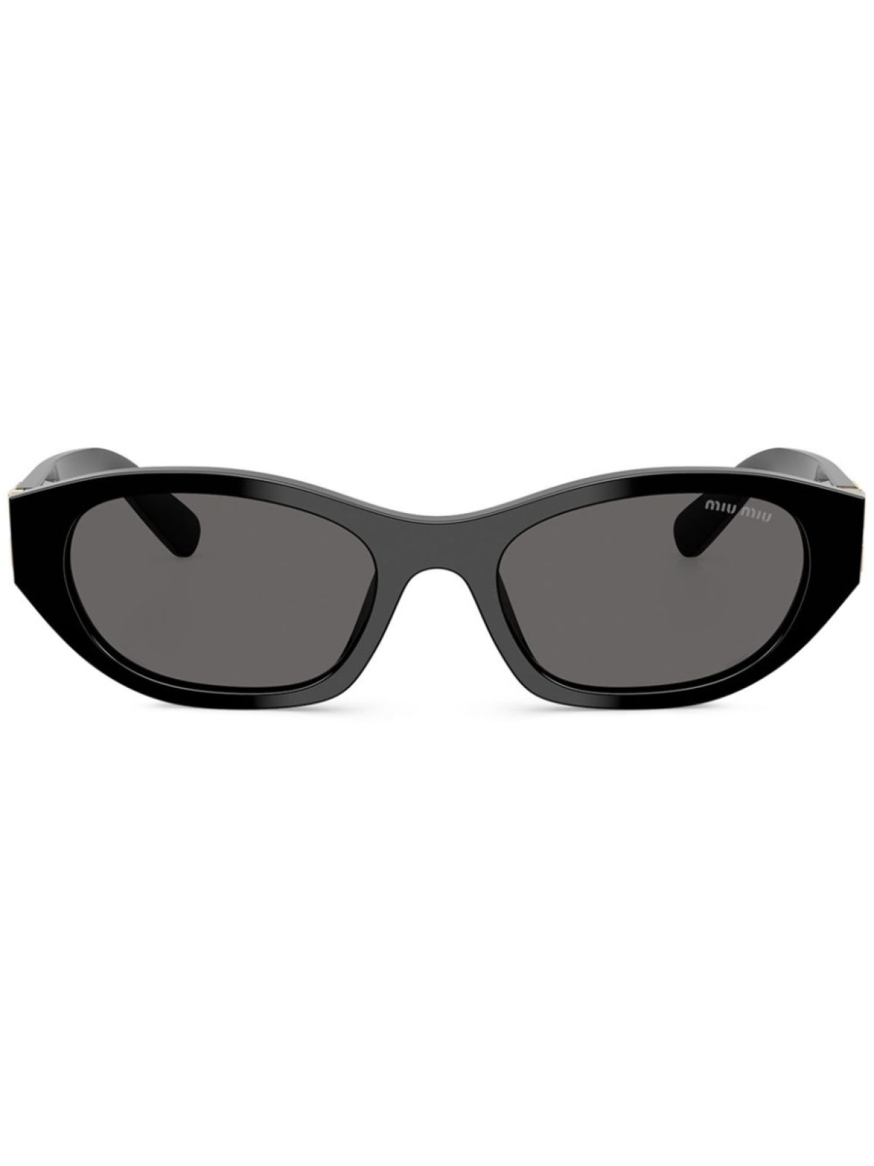 

Miu Miu Eyewear солнцезащитные очки в овальной оправе, черный