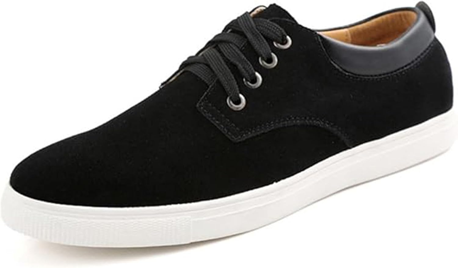 

Мужские повседневные замшевые лоферы на шнуровке с классической плоской подошвой Xinduoyu, черный