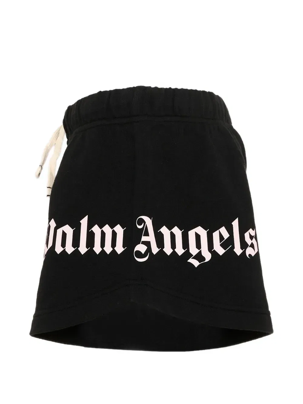 Шорты с принтом-логотипом и кулиской Palm Angels Kids, черный — фото 3