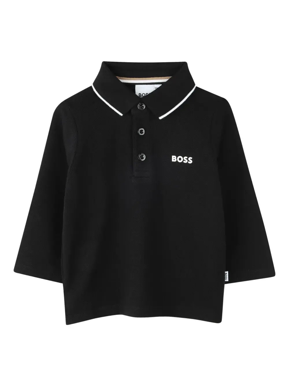 

Рубашка поло с логотипом Boss Kidswear, черный