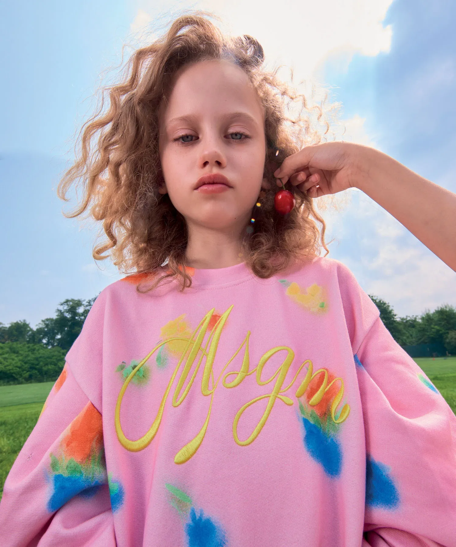 Детская толстовка MSGM с цветочным рисунком — фото 4