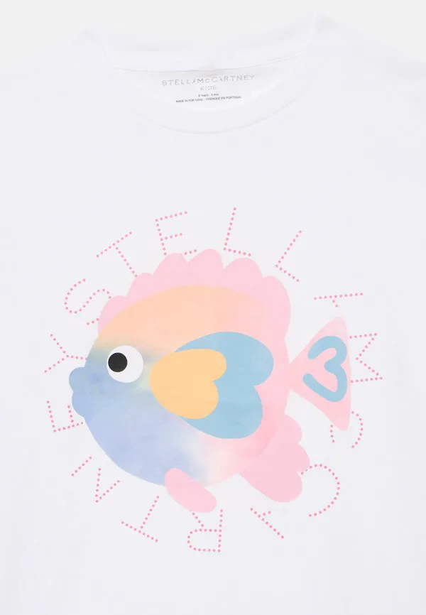 Футболка с принтом Stella Mccartney Kids, White — фото 3