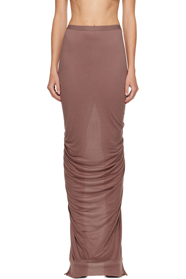 

Rick Owens Lilies Фиолетовая юбка-макси Concordians Eva