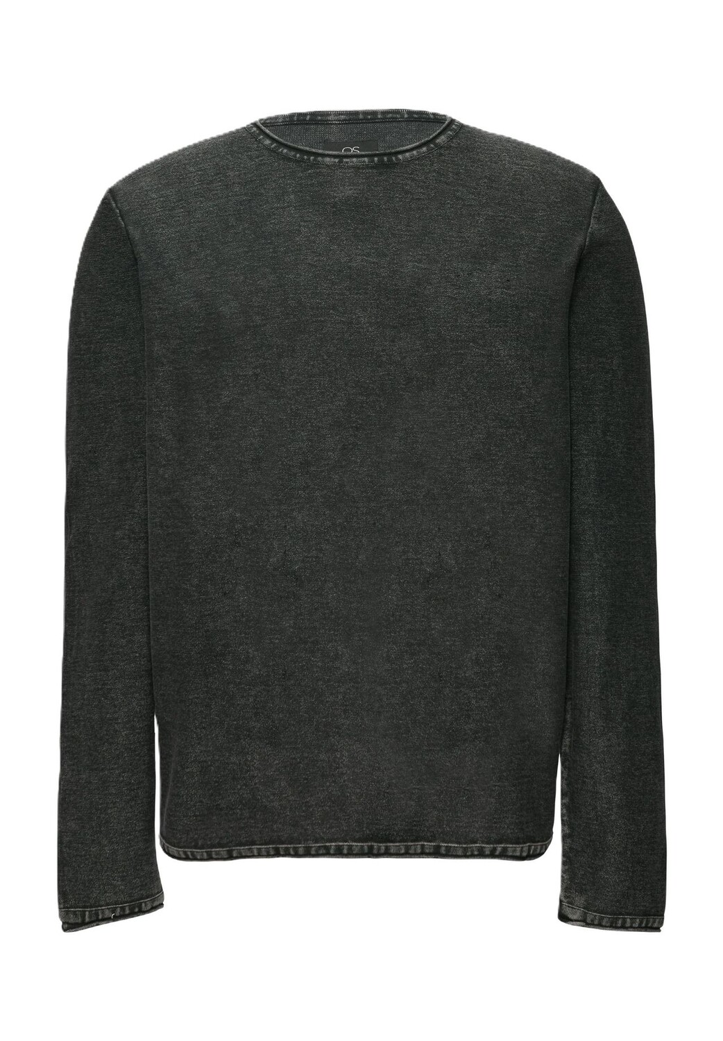 

Вязаный хлопковый свитер мужской QS, цвет 9999 Grey/black