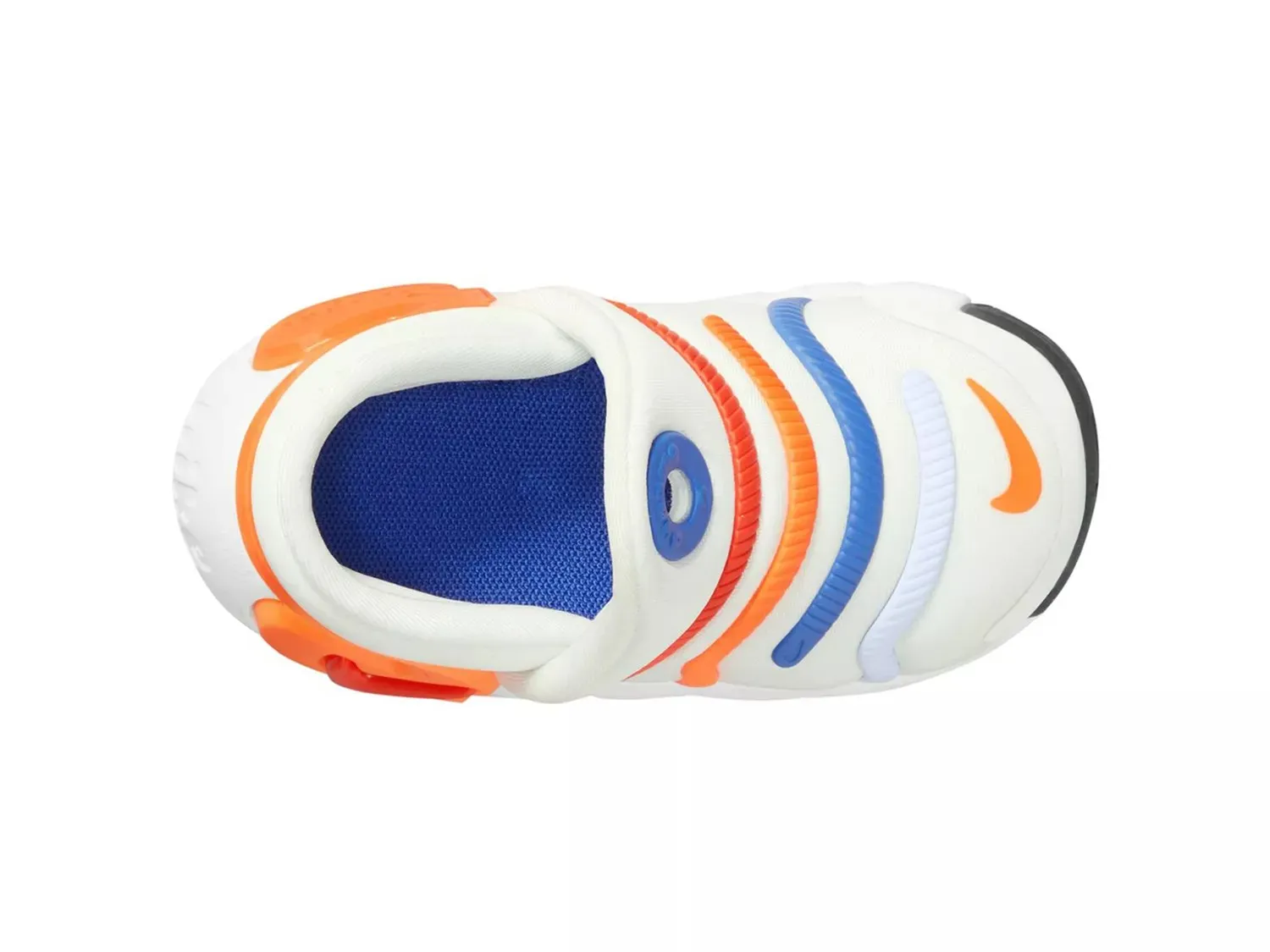 Кроссовки Nike Dynamo 2 — детские, белые/оранжевые — фото 4