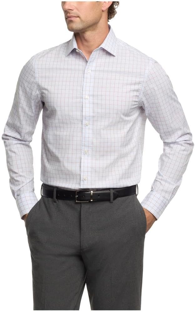 

Мужская рубашка Tommy Hilfiger, классический крой, эластичный твил, Burgundy Multi