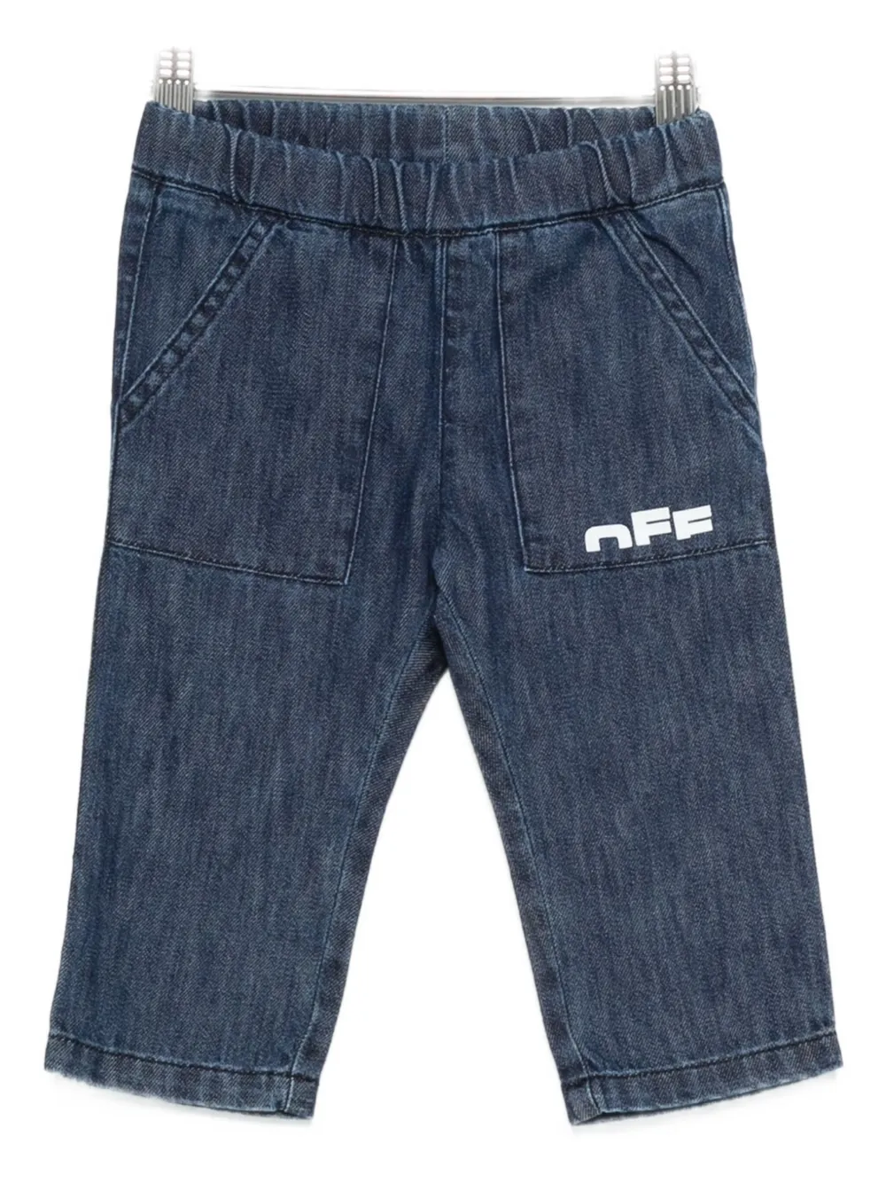 

Джинсы прямого кроя OFF-WHITE KIDS, синий