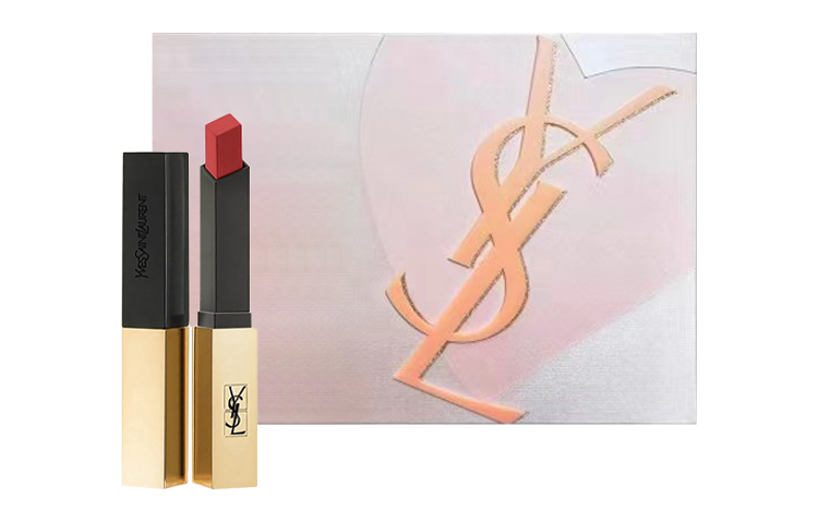SAINT LAURENT Ограниченная серия наборов для макияжа Small Gold Bar с черными полосками, легко наносить — фото 2