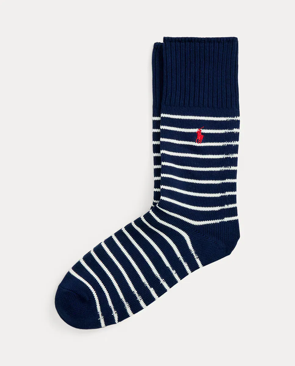 

Мужские короткие полосатые носки Polo Ralph Lauren, синий