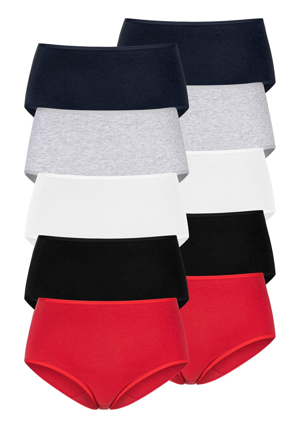 

Трусы PETITE FLEUR Taillen, цвет rot, schwarz, weiß, grau meliert, navy